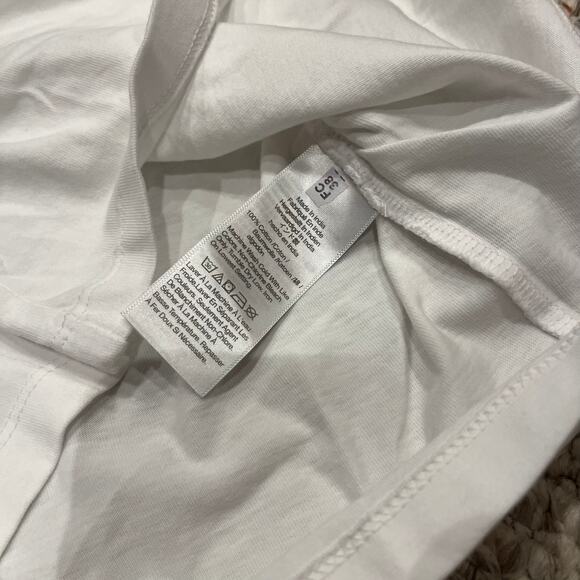 NWT Madewell Cinched Crewneck Tank Sz L White Casual Basic - Picture 8 of 8